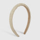 F4553 Retro Fashion Sponge Headband Hong Kong Braided Solid Color Headband Thin Edge Braided Temperament Hair Accessories Female