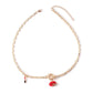 Diamond Pendant Necklace Female Niche Design Sense Light Luxury Temperament Simple Clavicle Chain Advanced Sense Net Red Indifference