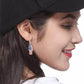 American Flag Diamond Small Slipper Earrings Women's Fashion Personality Drip Oil Alloy Small Earrings