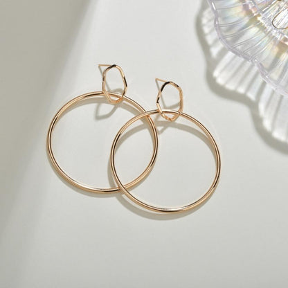 Accessories Fashion Geometric Earrings Night Exaggerated Hoop Earrings