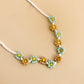 Jewelry Bohemian Daisy Contrast Color Beaded Necklace Retro Rice Bead Flower Clavicle Necklace Female