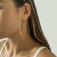 Jewelry Fashion Exaggerated Large Circle Thread Earrings Personalized Retro Geometric Metal Stud Earrings
