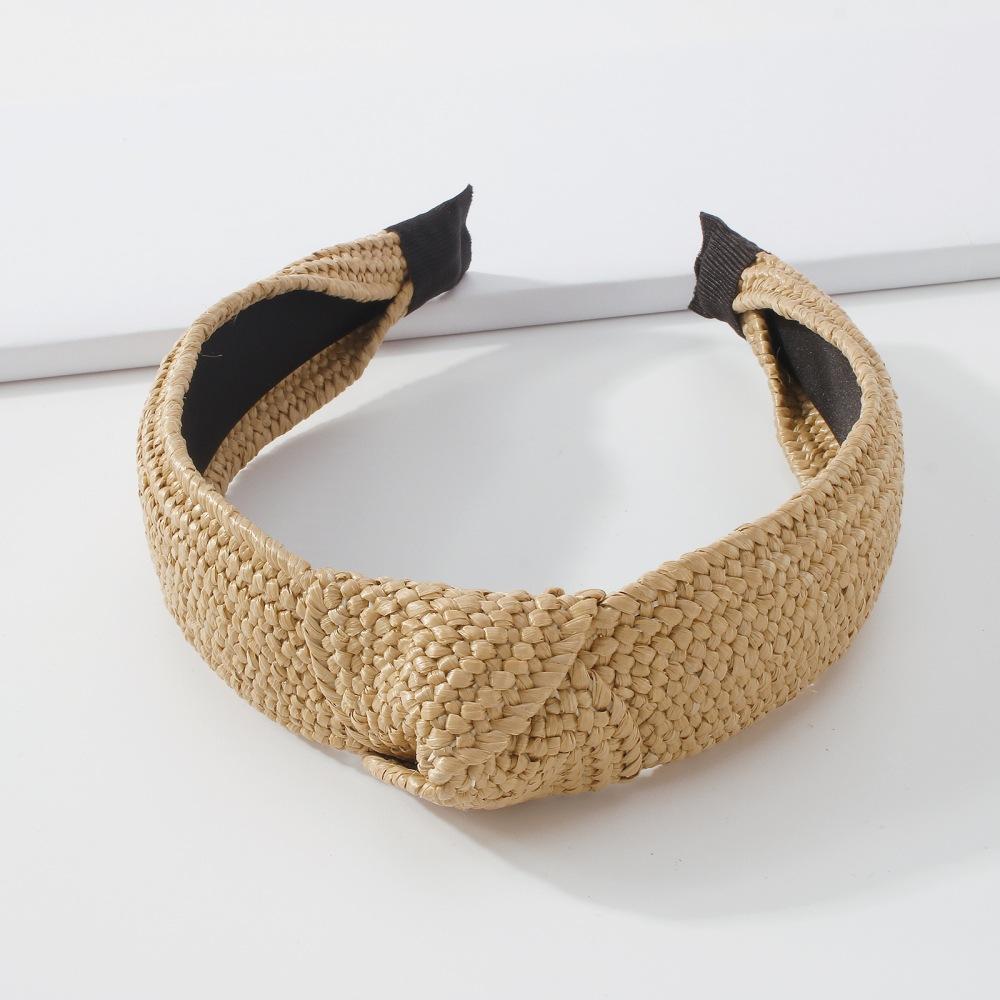 F3924 trendy temperament hair accessories simple personality net red hairpin braided wide-brimmed knotted headband female