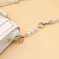 Pearl Extender Chain Messenger Bag Shoulder Strap Bead Chain Hand Strap Extended Bag Strap Modified Bag Chain Accessories Bag Chain