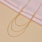 Fashion Retro Multilayer Chain Tassel Necklace Clavicle Chain Accessories