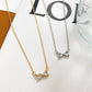 Ins Simple Bowknot Necklace Fashion Light Luxury Niche Design Zircon Clavicle Chain Temperament Sweet Necklace