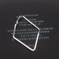 Simple Fashion Rhombus Earrings Geometric Earrings Female Ear Hanging Earrings