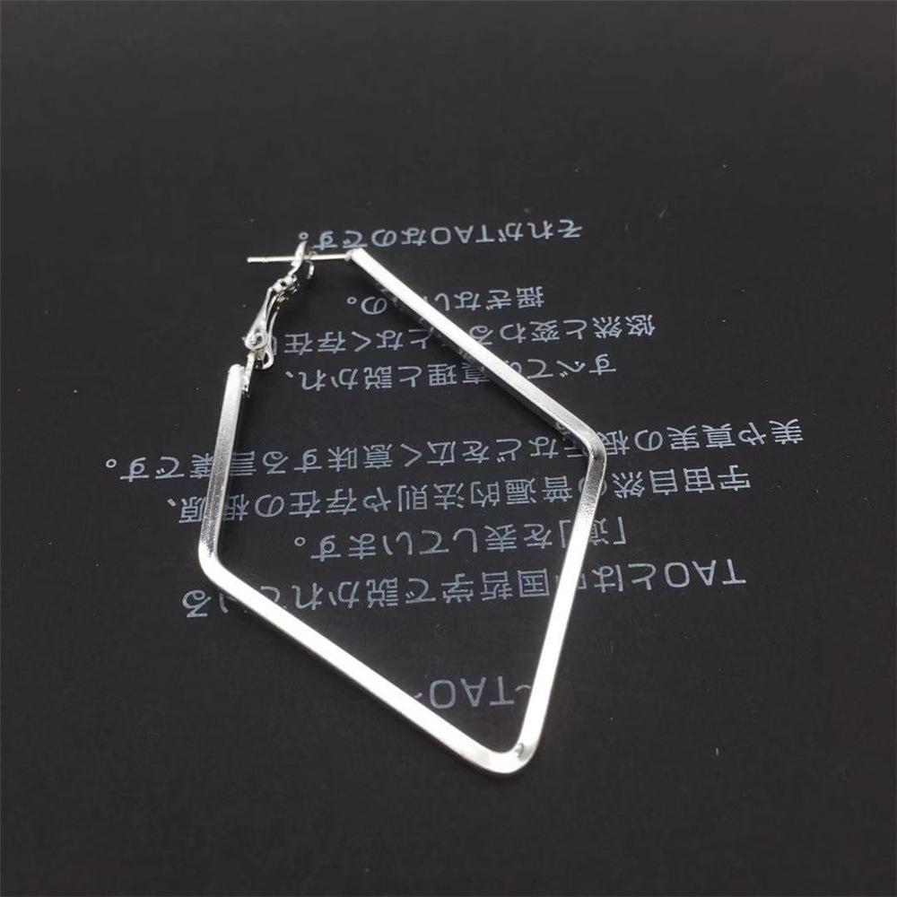 Simple Fashion Rhombus Earrings Geometric Earrings Female Ear Hanging Earrings