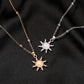 Accessories Opal Sun Necklace Temperament Inlaid Opal Small and Beautiful Simple Clavicle Necklace