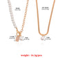 Jewelry OT Buckle Crown Queen Pearl Pendant Necklace Women's Explosive Style Snake Bone Square Brand Necklace
