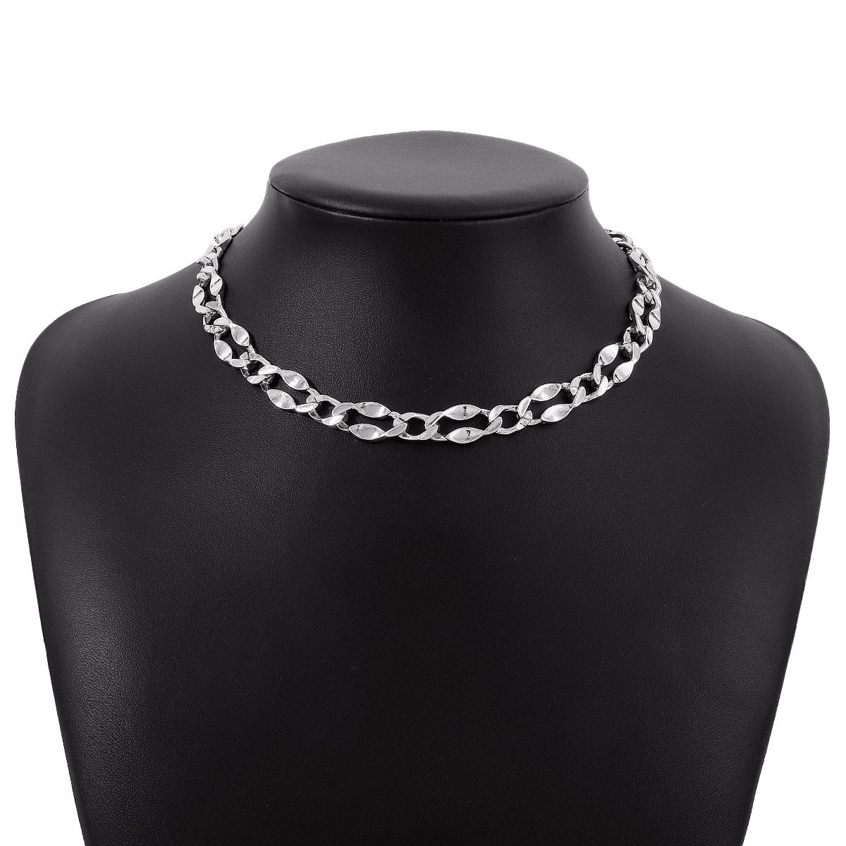 N142 trendy style street photography creative chain necklace retro personality single layer niche personality clavicle necklace