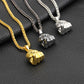 Hip Hop Punk Hollow Gesture Pendant Necklace Men's Unisex Than Heart Love You Necklace