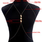 Jewelry geometric alloy leaf tassel chain summer body chain beach sexy metal hanging neck chest chain