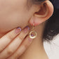 Jewelry ins hot girl geometric planet love pendant earrings female earrings high quality
