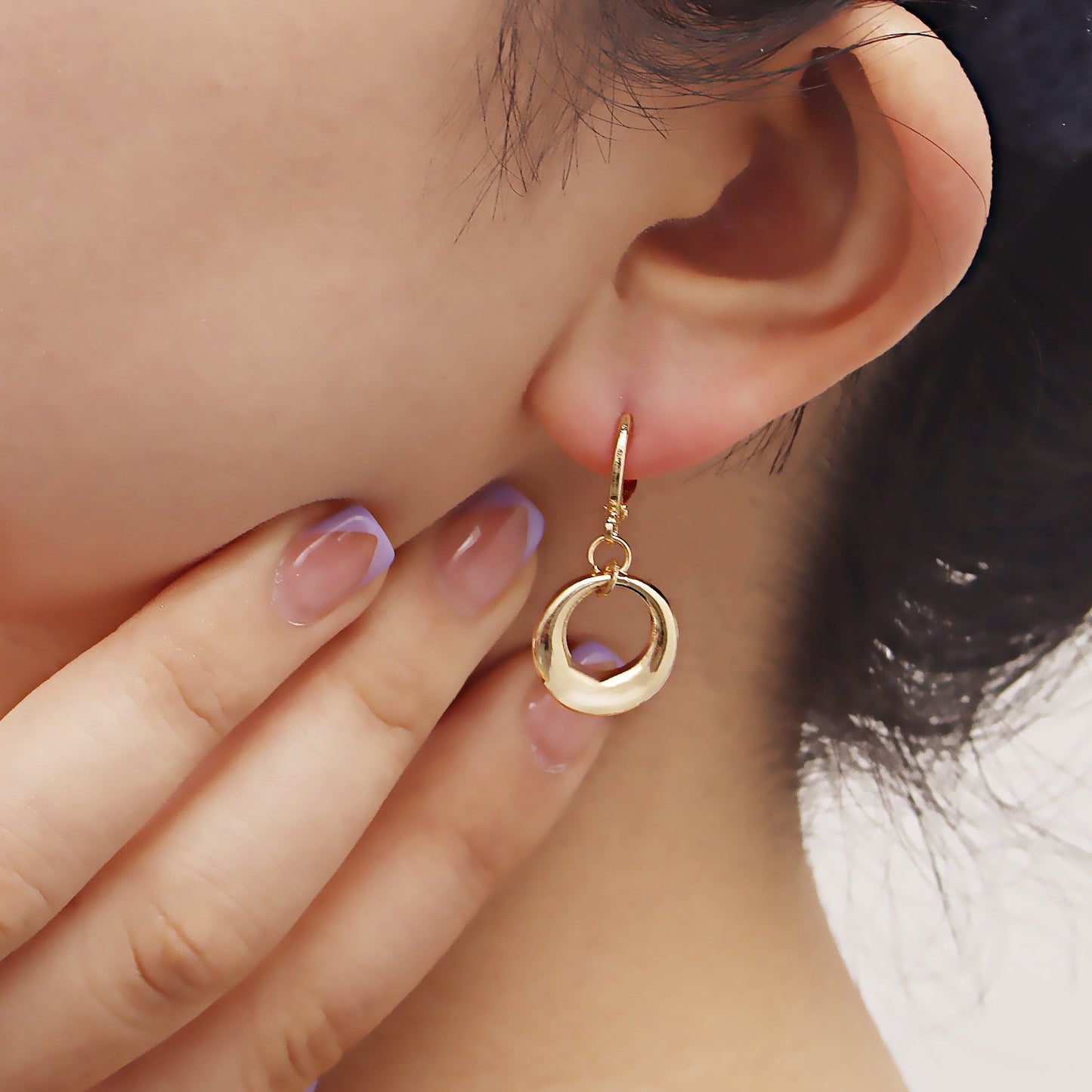 Jewelry ins hot girl geometric planet love pendant earrings female earrings high quality