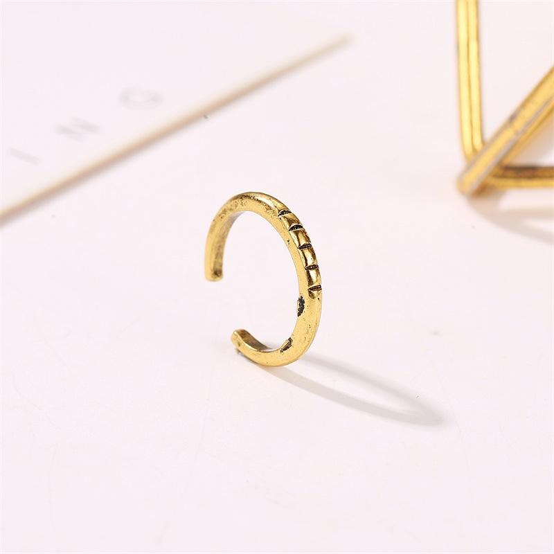 Simple retro old earrings female hollow U-shaped ear bone clip no ear hole earring men and women invisible ear clip