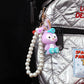 Xingdelu key chain cute creative soft pottery cartoon doll doll acrylic dinosaur rabbit bag pendant