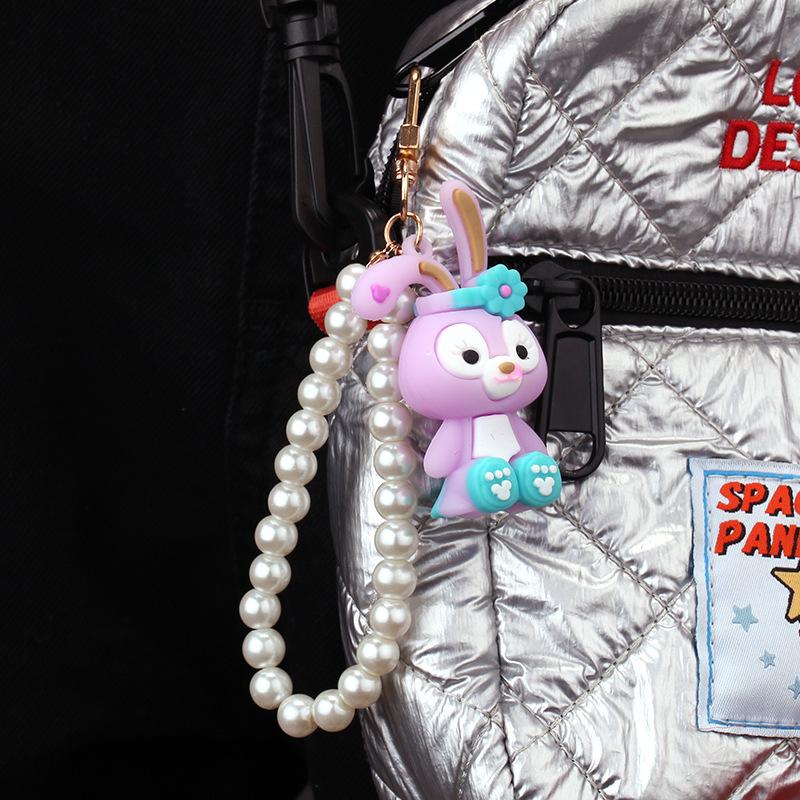 Xingdelu key chain cute creative soft pottery cartoon doll doll acrylic dinosaur rabbit bag pendant