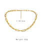 Fashionable stainless steel gold-plated thick chain titanium steel color-preserving simple short double-layer chain collarbone necklace ins