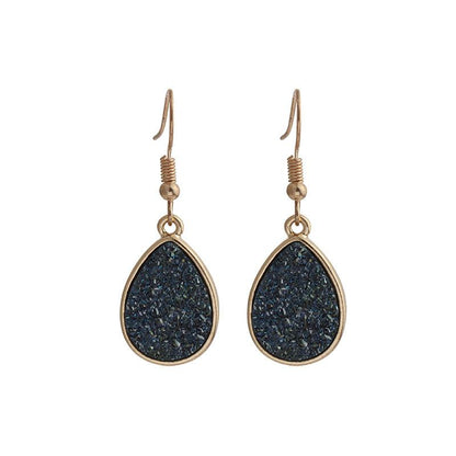 Jewelry fashion simple crystal cluster earrings personality sweet drop earrings