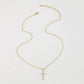 N7575 Simple Net Red Necklace Fashion Cross Pendant Necklace Personality Retro Sweet Clavicle Chain