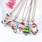 Jewelry Fashion Creative Snowman Christmas Tree Necklace Socks Fawn Pendant Christmas Necklace