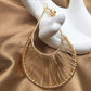 Mesh hand-wound large water drop ear clips can be worn with or without ear holes Free rubber ear pads for night parties