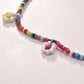 Jewelry Fashion Colorful Rice Beads Flower Pendant Necklace Female Simple Trendy Personality Popular Necklace