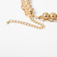 Jewelry Aluminum Alloy Bead Lock Chain Necklace Ladies Exaggerated Fashion Retro Multi-layered Necklace