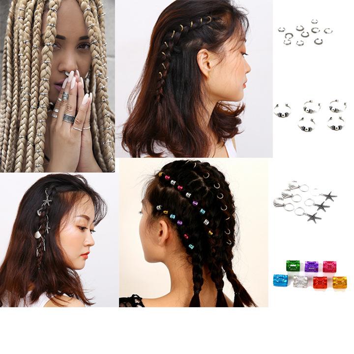 Jewelry Personality Versatile Fashion Street Shoot Symphony DIY African Pigtail Ditch Hair Clip Headdress