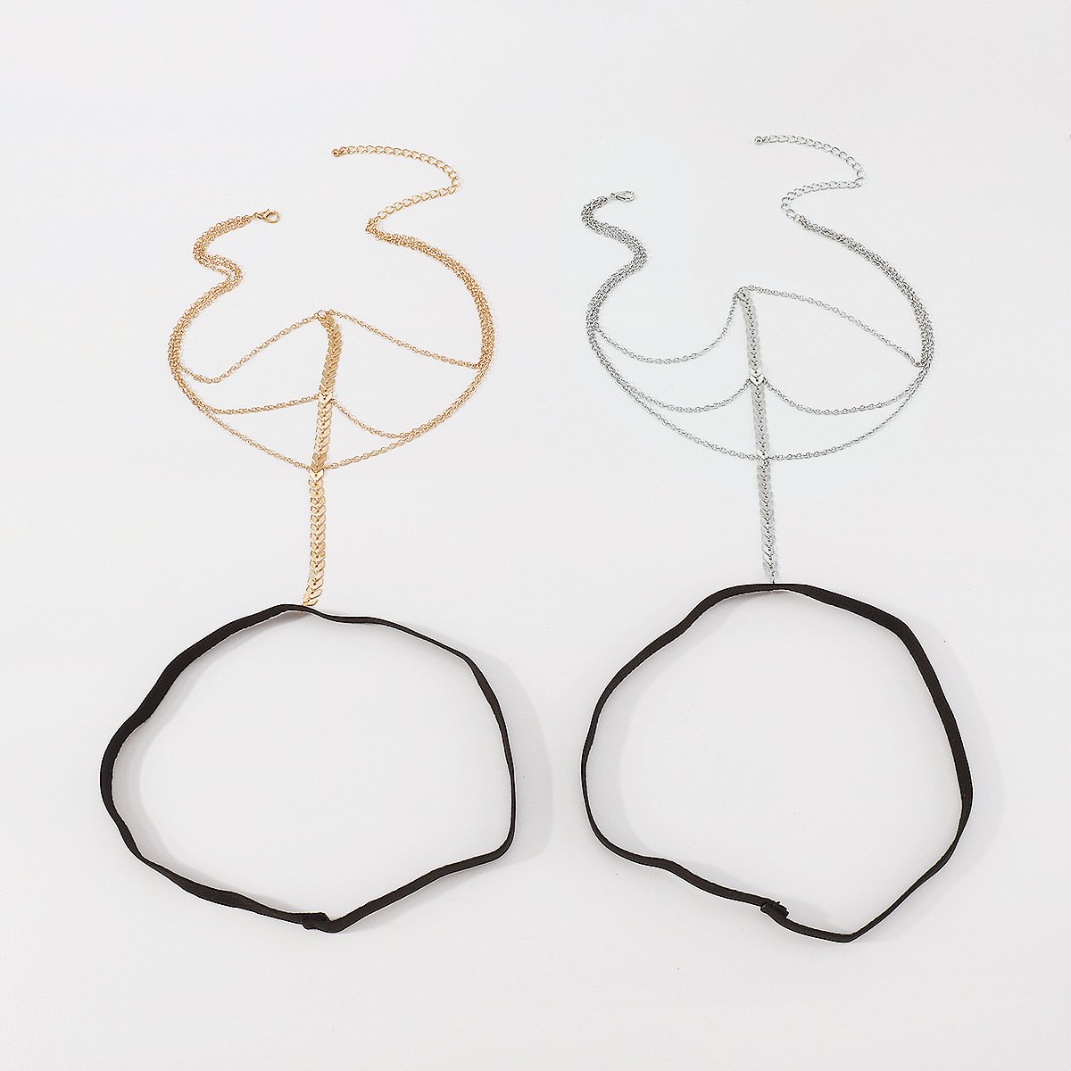 C386 Sexy Wheat Ear Aircraft Chain Leg Ring Multi-Layer Leisure Vacation Personality Hip Hop Leg Chain Female