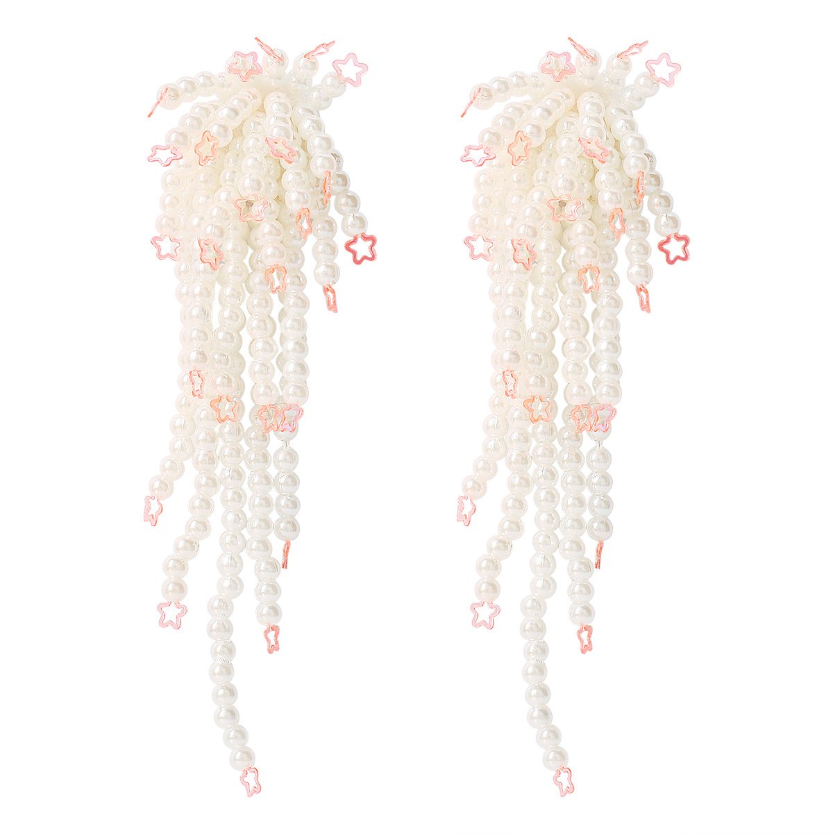 E11134 Bohemian Leisure Vacation Tassel Earrings Beaded Geometric Atmosphere Star Sequin Earrings Female