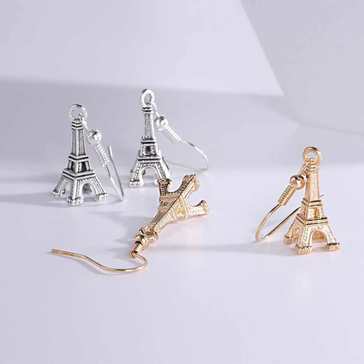 Simple, cheap and exquisite alloy iron tower party exclusive boutique lady personality earrings