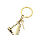 Fashion and simple key chain personality creative wash cut blow shape hanging buckle jewelry