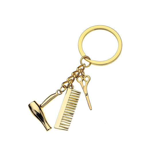 Fashion and simple key chain personality creative wash cut blow shape hanging buckle jewelry