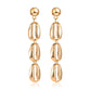 Natural shell earrings simple metal all-match tassel shell earrings earrings earrings ethnic personality earrings