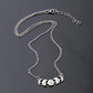 Fashion creative total lunar eclipse necklace personalized crescent moon pendant summer clavicle chain jewelry