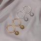 Retro Sun Earrings Frosty Simple Short Sun Flower Earrings Ornaments