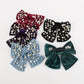 F278 Corduroy Fabric Art Diamond Pearl Personality Hair Clip French Light Luxury Ladies Bow Knot Retro Spring Clip