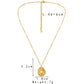 Fashion Simple Personality Advanced Sense Light Luxury Minority Stainless Steel Gold Retro Coin Pearl Short Necklace Female