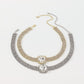 N1457 Light Luxury Claw Chain Necklace Personality Beam Neck Multilayer Diamond Necklace Dinner Party Party Necklace