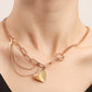 Jewelry Punk Clavicle Chain Ins Geometric Love Alloy Pendant Necklace Female