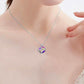 Jewelry Fashion Angel Ring Rose Flower Pendant Necklace Female Niche Design Sense Jewelry