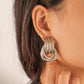 Ear Jewelry Simple Metal Line Circle Double Hoop Earrings Fashion Ladies Earrings