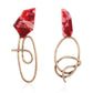 2E4531 street shooting the same Nordic cold fashion special-shaped resin gold evening party earrings