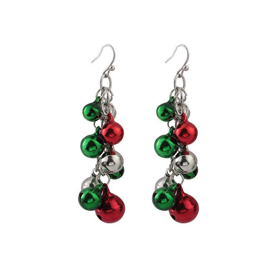 Jewelry Christmas gift colorful bell earring fashion simple colorful earrings