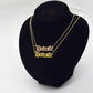 HotGirlHotwife Necklace Sexy Wife Clavicle Chain Creative Ancient English Alphabet Necklace