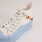 Soft pottery fruit ins letter shoe chain jewelry metal shoe chain canvas shoe decoration