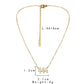 Simple and versatile fashion stainless steel hollowed out angel number angelnumber necklace