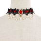 N1946 Simple Lace Resin Sexy Necklace Female Pearl Tassel Retro Gothic Geometric Necklace